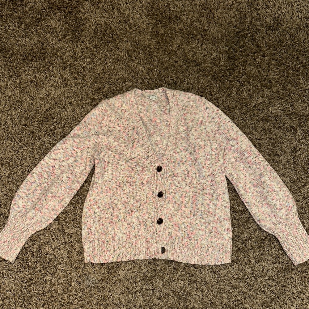 J.Crew Women's Multicolor Knit Cardigan Sweater